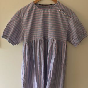 Zara pinstripe shirtdress